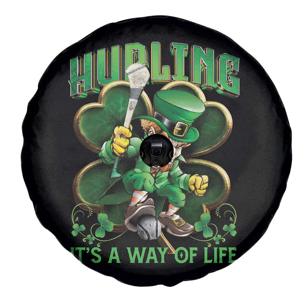 Funny Hurling It's A Way Of Life Spare Tire Cover Leprechaun Shamrock Irish Sport TS11 Print Your Wear