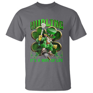Funny Hurling It's A Way Of Life T Shirt Leprechaun Shamrock Irish Sport TS11 Charcoal Print Your Wear