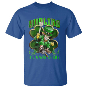 Funny Hurling It's A Way Of Life T Shirt Leprechaun Shamrock Irish Sport TS11 Royal Blue Print Your Wear