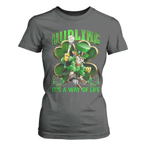 Funny Hurling It's A Way Of Life T Shirt For Women Leprechaun Shamrock Irish Sport TS11 Dark Heather Print Your Wear