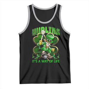 Funny Hurling It's A Way Of Life Tank Top Leprechaun Shamrock Irish Sport TS11 Black Athletic Heather Print Your Wear