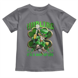 Funny Hurling It's A Way Of Life Toddler T Shirt Leprechaun Shamrock Irish Sport TS11 Charcoal Print Your Wear