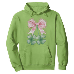 Not Lucky Just Blessed Hoodie Blessed Christian Shamrocks St Patricks Day Coquette TS11 Lime Print Your Wear