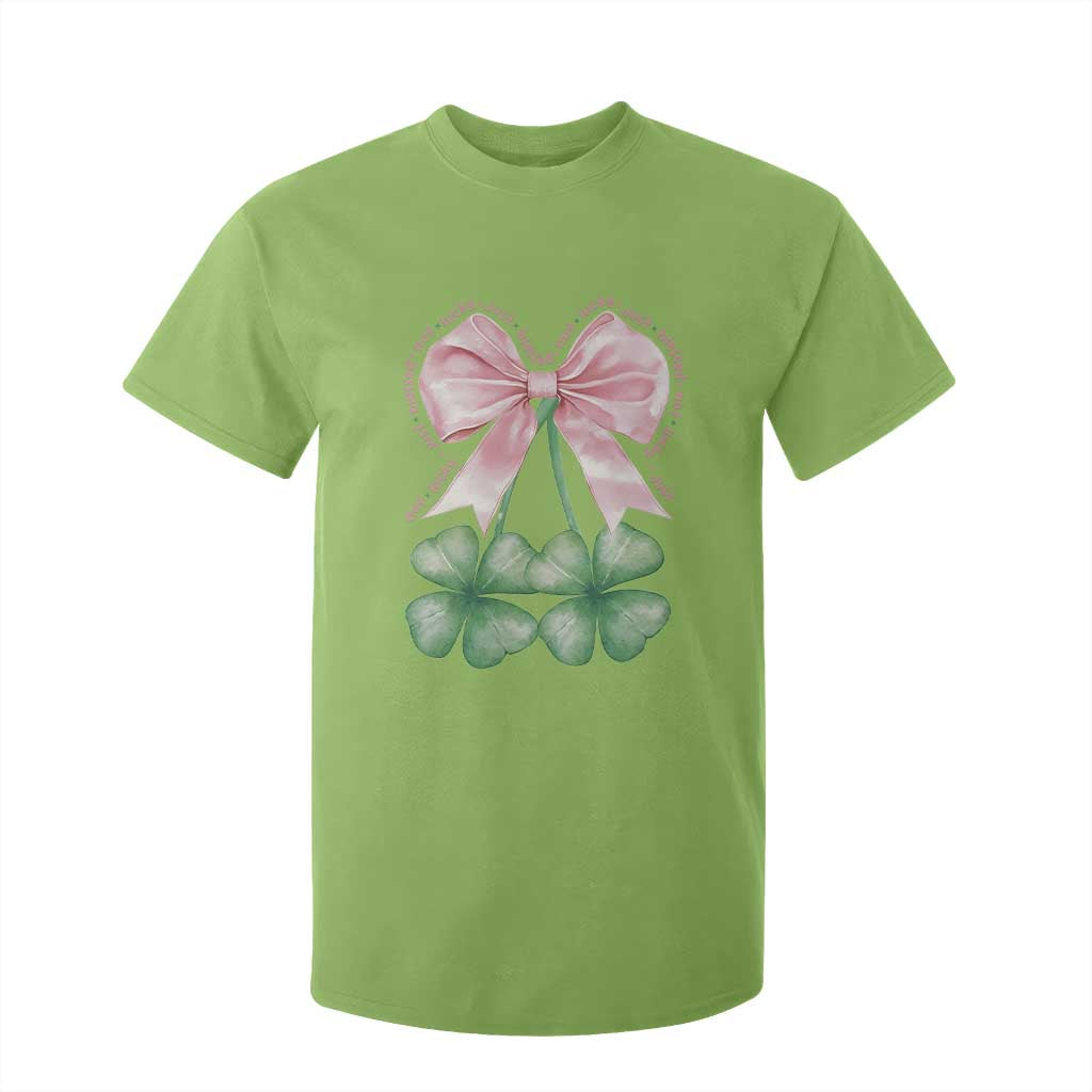 Not Lucky Just Blessed T Shirt For Kid Blessed Christian Shamrocks St Patricks Day Coquette TS11 Lime Print Your Wear