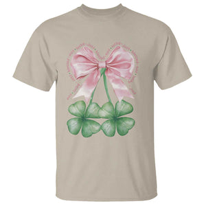 Not Lucky Just Blessed T Shirt Blessed Christian Shamrocks St Patricks Day Coquette TS11 Sand Print Your Wear
