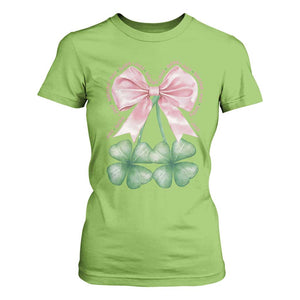 Not Lucky Just Blessed T Shirt For Women Blessed Christian Shamrocks St Patricks Day Coquette TS11 Lime Print Your Wear