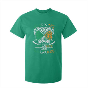 Funny Warning May Be Prone To Shenanigans And Malarkey T Shirt For Kid St Patrick's Day Celtic Shamrock TS11 Irish Green Print Your Wear