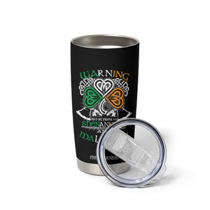 Funny Warning May Be Prone To Shenanigans And Malarkey Tumbler Cup St Patrick's Day Celtic Shamrock TS11 Print Your Wear