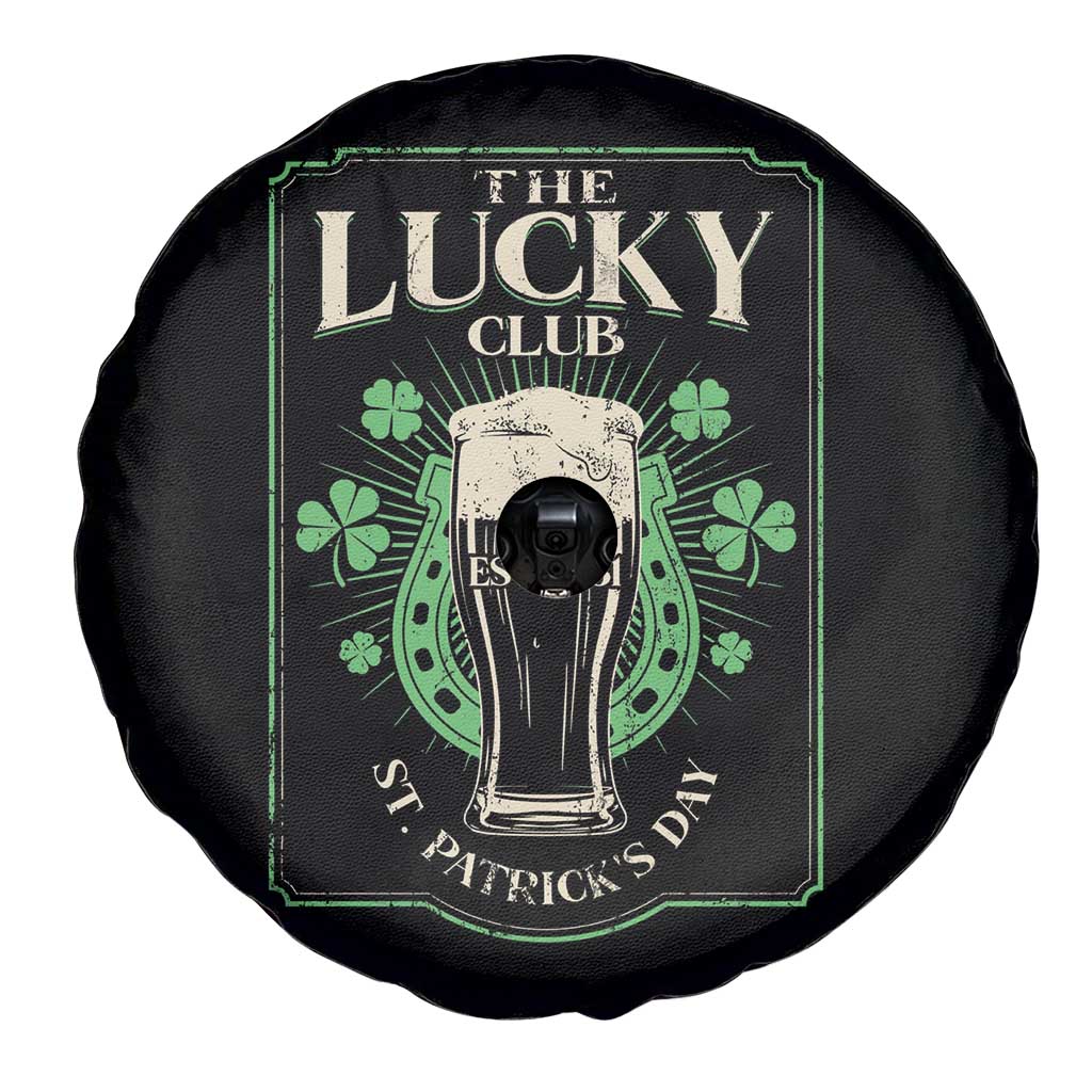 Funny St Patrick's Day Irish Beer Drinking Spare Tire Cover The Lucky Beer Club Horseshoe TS11 Print Your Wear