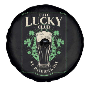 Funny St Patrick's Day Irish Beer Drinking Spare Tire Cover The Lucky Beer Club Horseshoe TS11 Print Your Wear