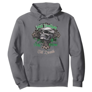 Funny Irish Pride Hoodie Irish Hooligan Stay True Till Death Flat Cap Skull TS11 Charcoal Print Your Wear