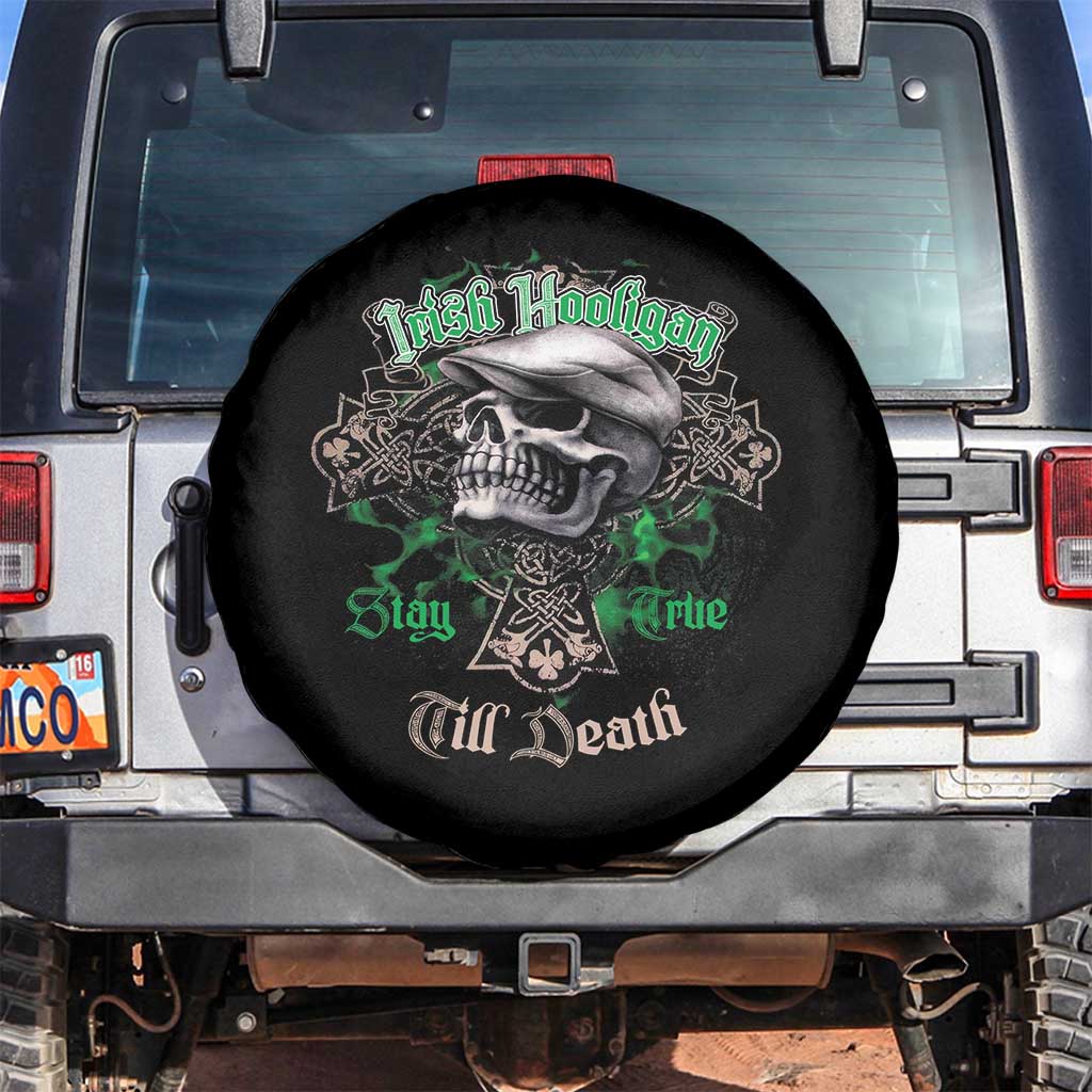 Funny Irish Pride Spare Tire Cover Irish Hooligan Stay True Till Death Flat Cap Skull TS11 No hole Black Print Your Wear