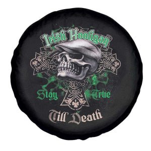 Funny Irish Pride Spare Tire Cover Irish Hooligan Stay True Till Death Flat Cap Skull TS11 Print Your Wear