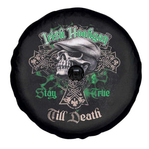 Funny Irish Pride Spare Tire Cover Irish Hooligan Stay True Till Death Flat Cap Skull TS11 Print Your Wear