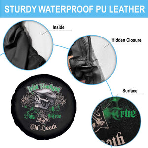 Funny Irish Pride Spare Tire Cover Irish Hooligan Stay True Till Death Flat Cap Skull TS11 Print Your Wear