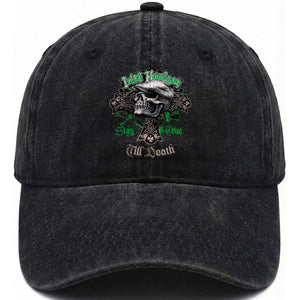 Funny Irish Pride Washed Cotton Baseball Cap Irish Hooligan Stay True Till Death Flat Cap Skull TS11 Print Your Wear