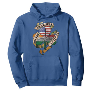 Half Irish Half Italian All American Hoodie Vintage Flag Shamrock Heritage TS11 Royal Blue Print Your Wear