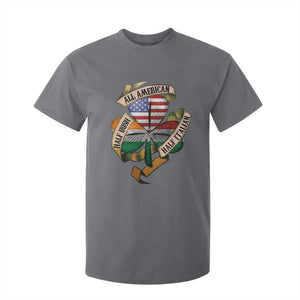 Half Irish Half Italian All American T Shirt For Kid Vintage Flag Shamrock Heritage TS11 Charcoal Print Your Wear