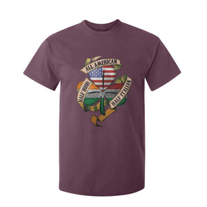 Half Irish Half Italian All American T Shirt For Kid Vintage Flag Shamrock Heritage TS11 Maroon Print Your Wear