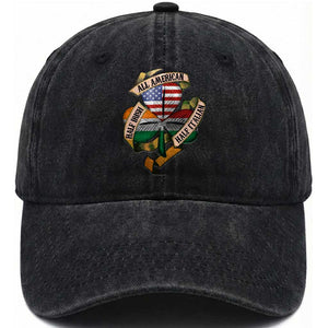 Half Irish Half Italian All American Washed Cotton Baseball Cap Vintage Flag Shamrock Heritage TS11 Print Your Wear