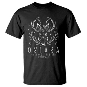 Ostara Pagan Eostre Easter Day T Shirt Balance Rebirth Renewal Bunny TS11 Black Print Your Wear