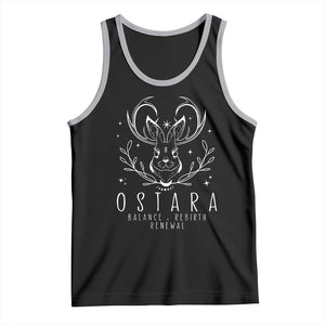 Ostara Pagan Eostre Easter Day Tank Top Balance Rebirth Renewal Bunny TS11 Black Athletic Heather Print Your Wear