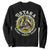 Ostara Balance Rebirth Renewal Sweatshirt Ostara Pagan Eostre Easter Day Three Hares TS11 Black Print Your Wear