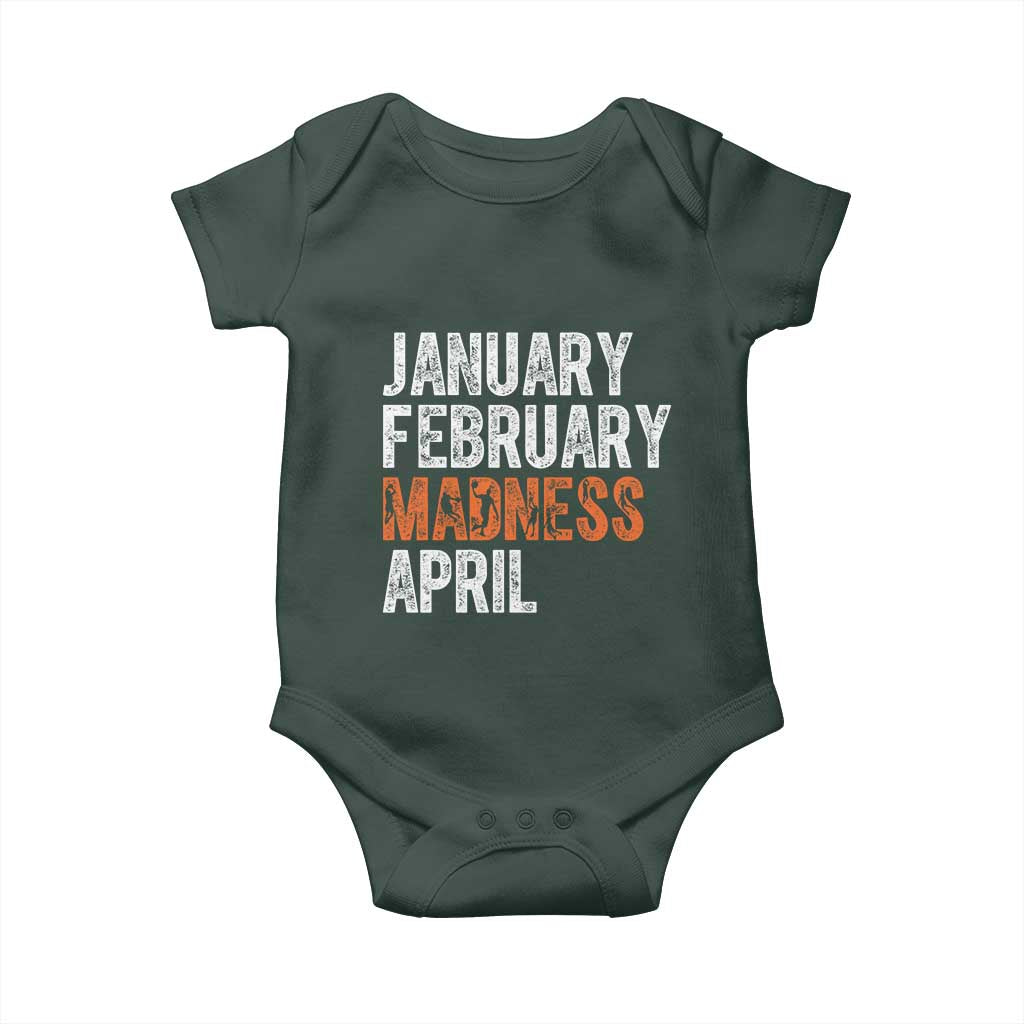 Funny Basketball Baby Onesie January February Madness April Month TS11 Print Your Wear