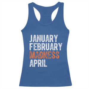 Funny Basketball Racerback Tank Top January February Madness April Month TS11 Royal Blue Print Your Wear