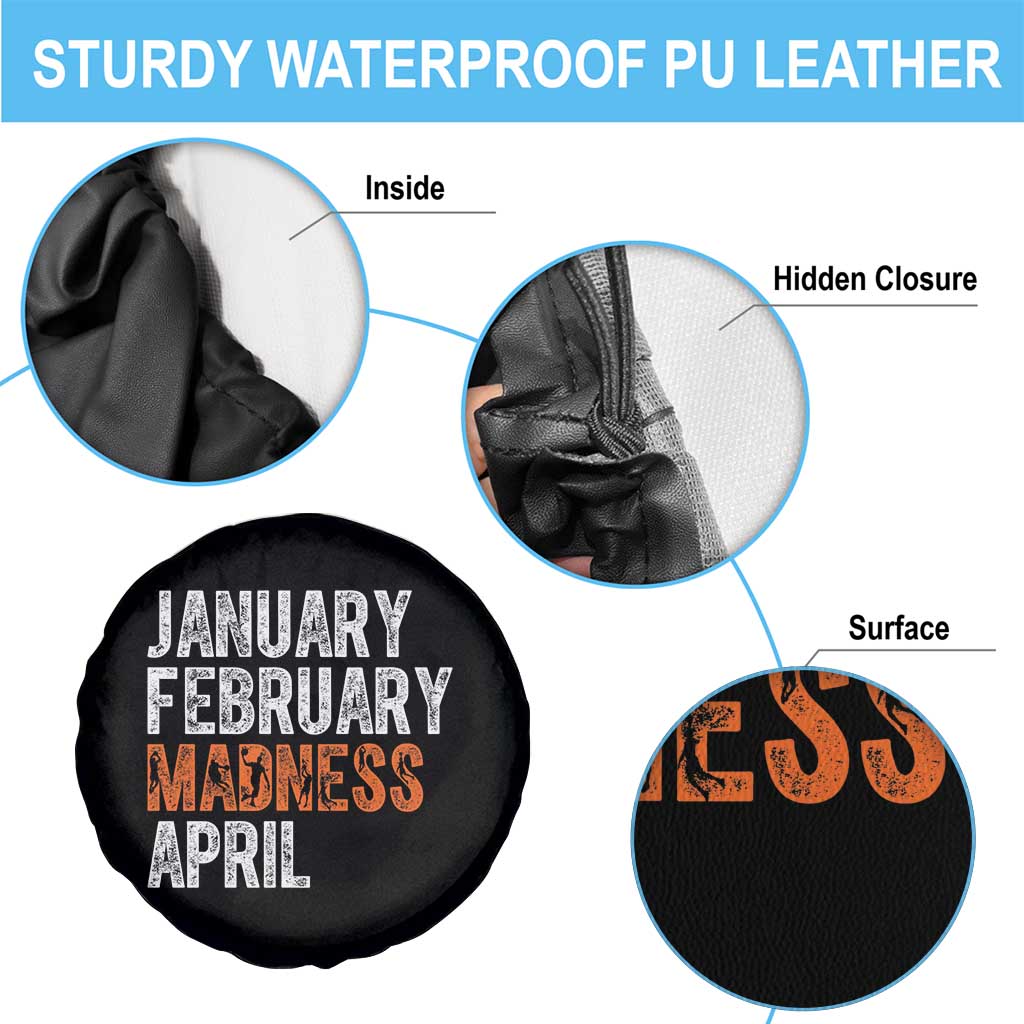 Funny Basketball Spare Tire Cover January February Madness April Month TS11 Print Your Wear