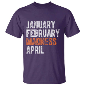 Funny Basketball T Shirt January February Madness April Month TS11 Purple Print Your Wear