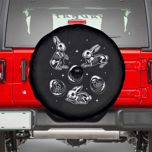 Funny Easter Day Spooky Bunny Chicks Skeleton Spare Tire Cover TS11 Black Print Your Wear