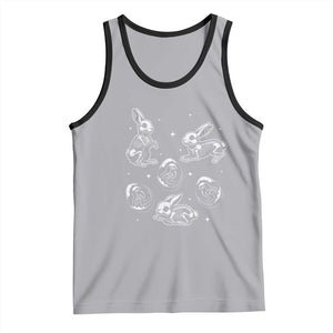 Funny Easter Day Spooky Bunny Chicks Skeleton Tank Top TS11 Athletic Heather Black Print Your Wear