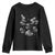 Funny Easter Day Spooky Bunny Chicks Skeleton Youth Sweatshirt TS11 Black Print Your Wear