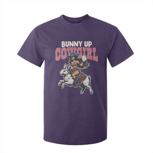 Funny Easter Day Western T Shirt For Kid Bunny Up Cowgirl Country Bunny TS11 Purple Print Your Wear