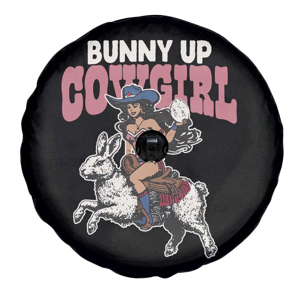 Funny Easter Day Western Spare Tire Cover Bunny Up Cowgirl Country Bunny TS11 Print Your Wear