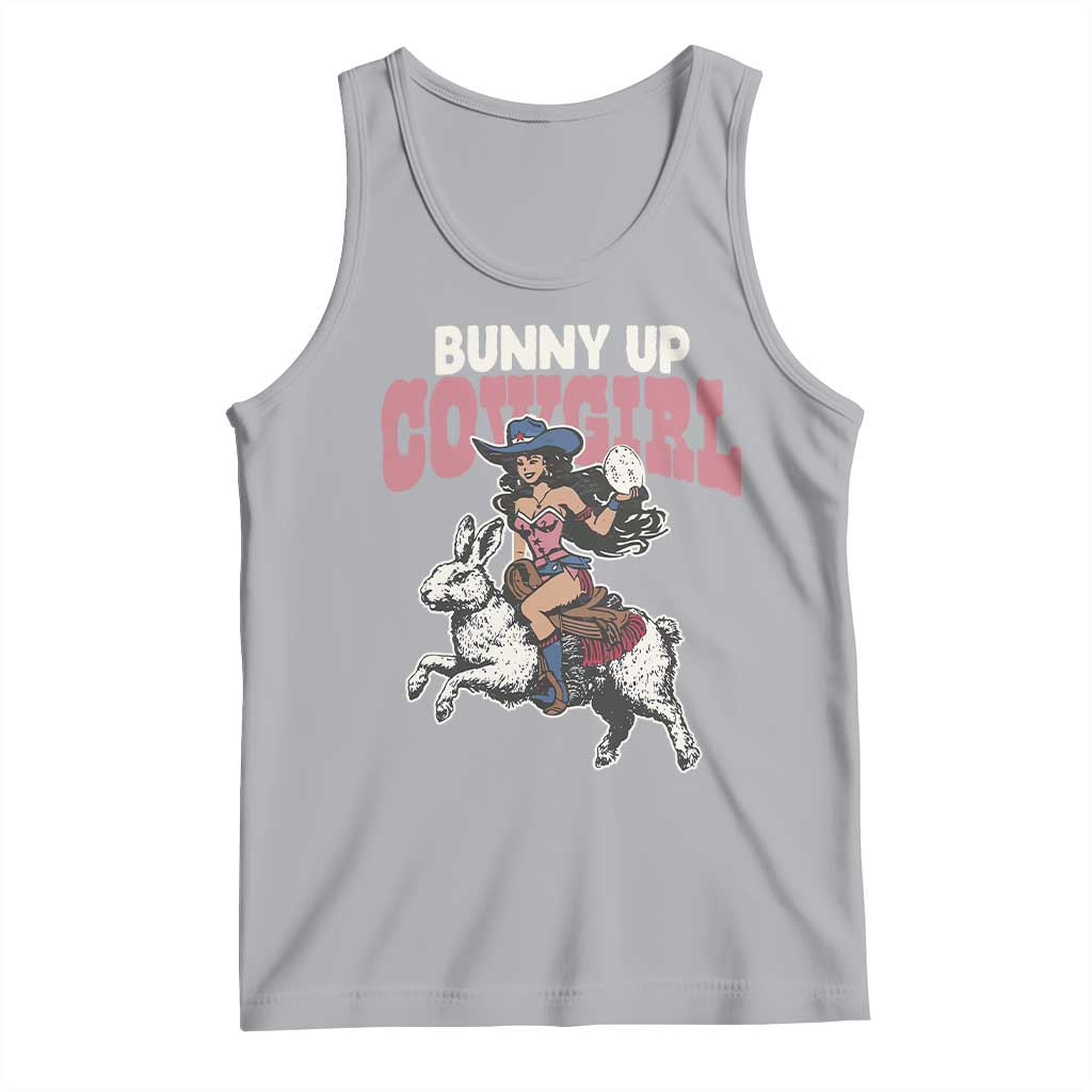 Funny Easter Day Western Tank Top Bunny Up Cowgirl Country Bunny TS11 Athletic Heather Print Your Wear