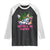 Funny Easter Day Cannabis Weed Raglan Shirt Happy 420 Easter Bunny TS11 Black White Print Your Wear