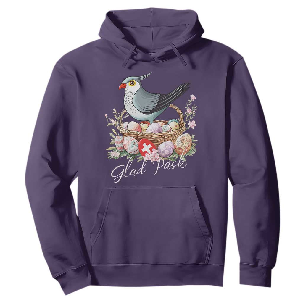 Funny Swedish Easter Day Hoodie Glad Pask Easter Eggs Cuckoo Bird TS11 Purple Print Your Wear