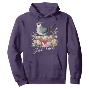 Funny Swedish Easter Day Hoodie Glad Pask Easter Eggs Cuckoo Bird TS11 Purple Print Your Wear