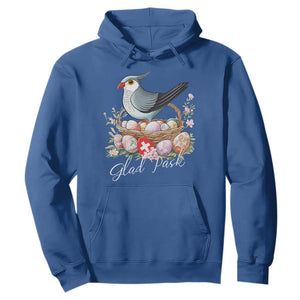 Funny Swedish Easter Day Hoodie Glad Pask Easter Eggs Cuckoo Bird TS11 Royal Blue Print Your Wear