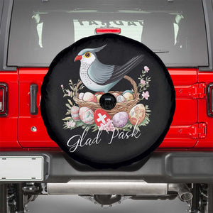 Funny Swedish Easter Day Spare Tire Cover Glad Pask Easter Eggs Cuckoo Bird TS11 Black Print Your Wear
