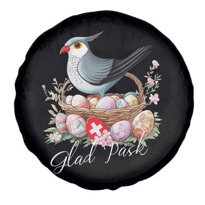 Funny Swedish Easter Day Spare Tire Cover Glad Pask Easter Eggs Cuckoo Bird TS11 Print Your Wear
