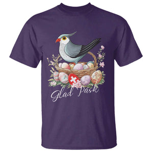 Funny Swedish Easter Day T Shirt Glad Pask Easter Eggs Cuckoo Bird TS11 Purple Print Your Wear