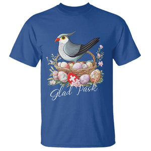 Funny Swedish Easter Day T Shirt Glad Pask Easter Eggs Cuckoo Bird TS11 Royal Blue Print Your Wear