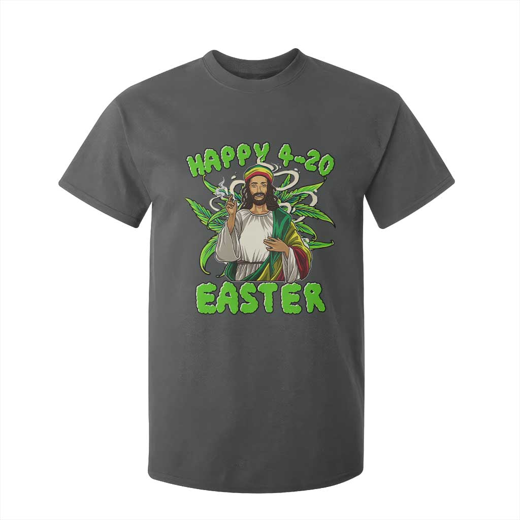 Funny Easter Day Christian Weed T Shirt For Kid Happy 420 Easter Jesus Smokes Stoner TS11 Dark Heather Print Your Wear