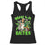 Funny Easter Day Christian Weed Racerback Tank Top Happy 420 Easter Jesus Smokes Stoner TS11 Black Print Your Wear