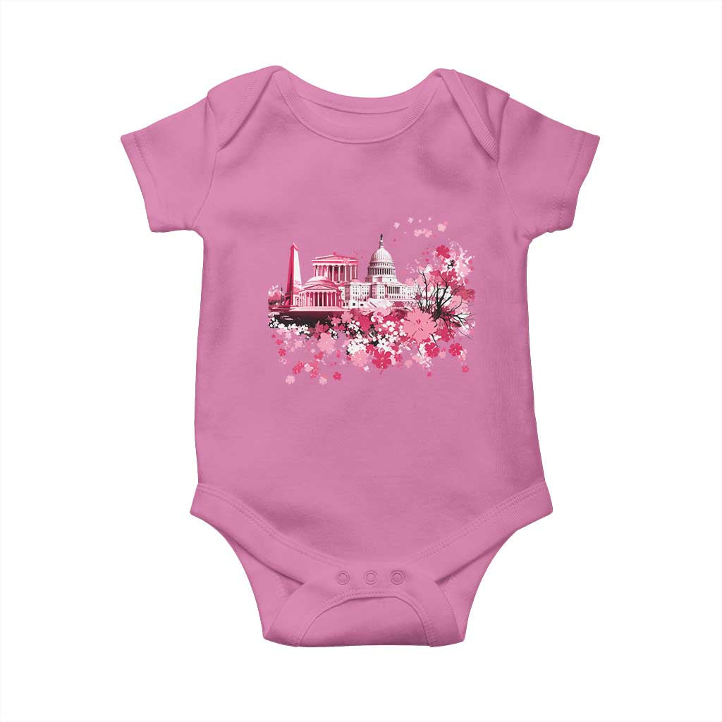Washington DC Cherry Blossoms Baby Onesie Capitol Building Monuments Memorials Sakura TS11 Azalea Print Your Wear