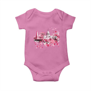 Washington DC Cherry Blossoms Baby Onesie Capitol Building Monuments Memorials Sakura TS11 Azalea Print Your Wear