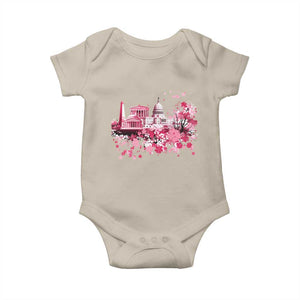 Washington DC Cherry Blossoms Baby Onesie Capitol Building Monuments Memorials Sakura TS11 Sand Print Your Wear